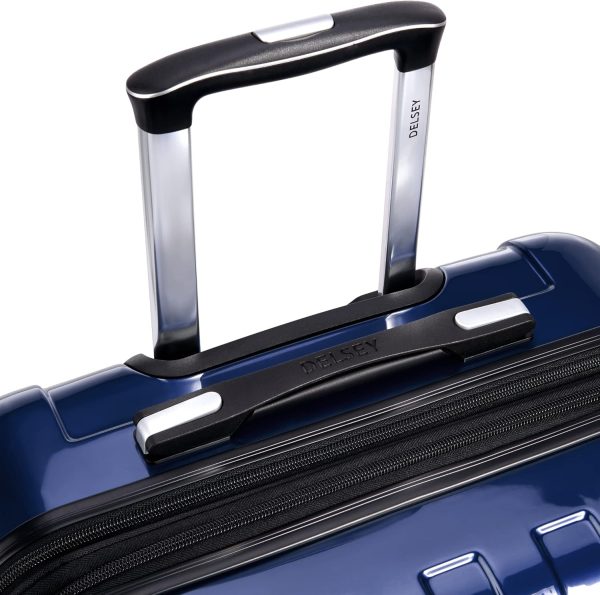 DELSEY Paris Helium Aero Hardside Expandable Luggage with Spinner Wheels, Blue Cobalt, Checked-Medium 25 Inch - Image 11