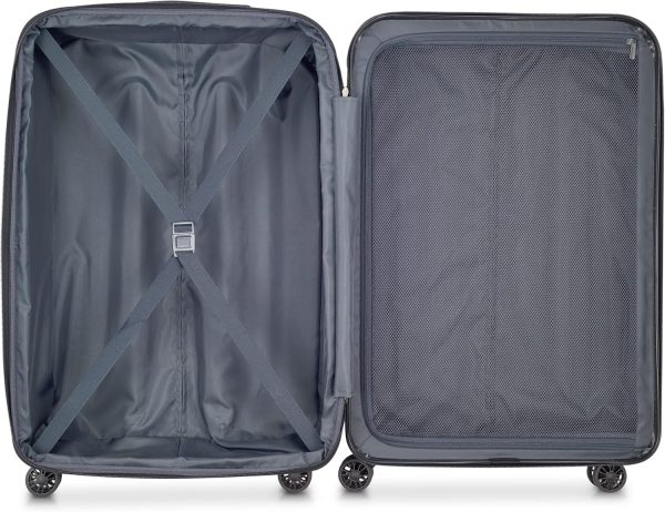 DELSEY Paris Helium Aero Hardside Expandable Luggage with Spinner Wheels, Blue Cobalt, Checked-Medium 25 Inch - Image 9