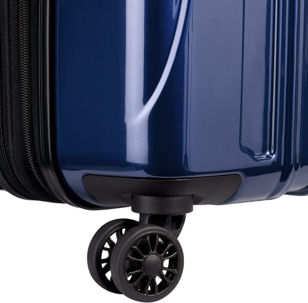 DELSEY Paris Helium Aero Hardside Expandable Luggage with Spinner Wheels, Blue Cobalt, Checked-Medium 25 Inch - Image 10
