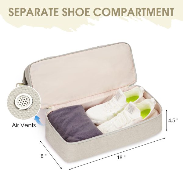 For Spirit Airlines 18x14x8 Personal Item Bag Underseat Carry On Bag with Wet Pocket & Shoe Compartment & USB Charging Port - Image 4